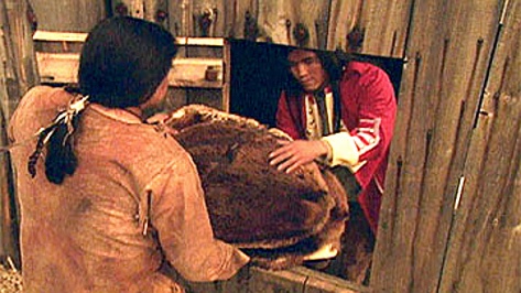 In the late 1700s a blanket was worth seven prime beaver pelts, a gun cost 14 pelts. (As portrayed in' Canada--A People's History)